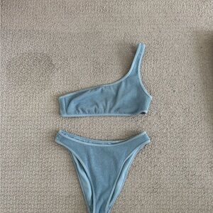 Abercrombie & Fitch Blue Triangle Bikini Set